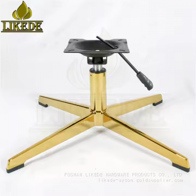 New Gold Swivel Chair Leg With Powder Coating Finish Made From Durable Aluminum Alloy photo-5