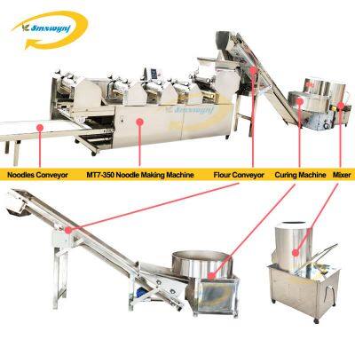 Small Dough Thick Noodle Making Machine Line Dry Stick Noodles Machine 300kg/h Automatic Korean Noodle Making Machine photo-2