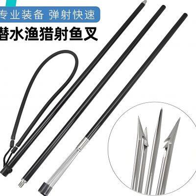 Latex Tube-powered Diving Fishing Five-tooth Forked Harpoon