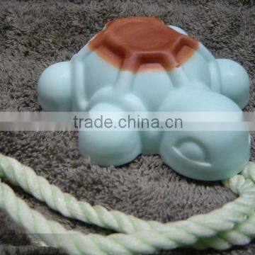 Soap of turtle shape on a rope