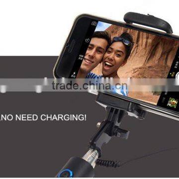Wholesale Portable Mini Monopod Selfie Stick With Wire for Nokia Lumia 925