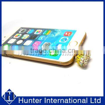 Lovely Diamond Heart Smart Phone Dust Plug Charm