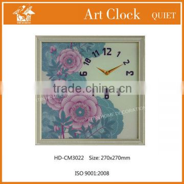 high fashion metal wall clock wooden stand clock