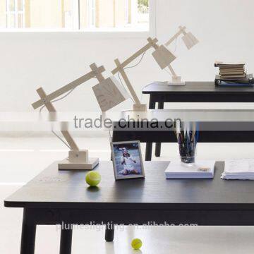 Modern Lovely Dog Wooden Study Bedside Reading Table Lamp PLT8062 photo-4