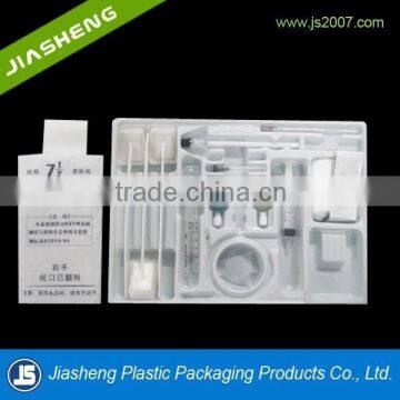 China suppliers white disposable plastic medicine insert packing tray