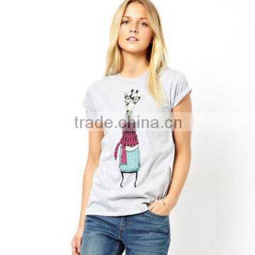 100 cotton t shirt printing machine for women