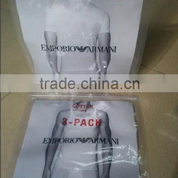 Wholesale Transparent T-shirt Packaging Plastic Bag With Zip Lock For Underwear                        
                                                Quality Choice