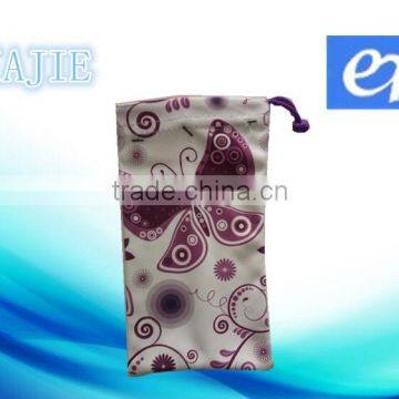 handmade mobile pouch, microfiber polyester pouch