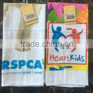 Made in China cheap wholesale custom printed tea towels