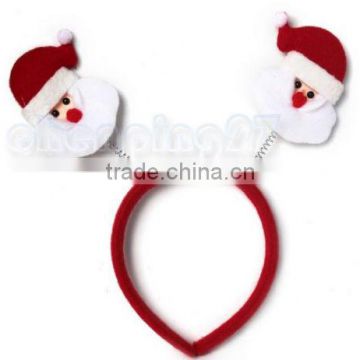 New Hot Lovely Pretty Fancy Red Santa Claus Christmas Headband Bow Cute HairBand H128