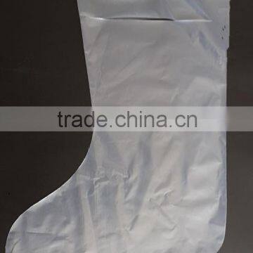 Plastic waterproof boot cover with elastic