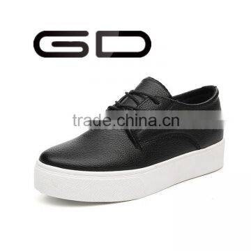 3cm thick sole hide heel PU fashion sneaker