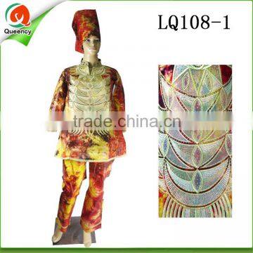 african man dress embroidery guinea brocade men bazin suit