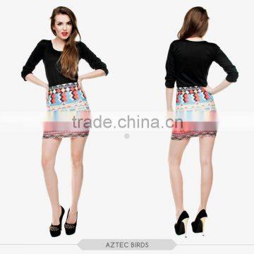 girls dancing mini skirt sexy girls tight slim mini skirt high quality 3d digital full print custom hot sale tube stretchy skirt