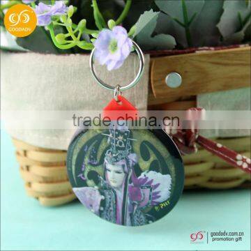 Customized promotional keychain makeup mirror with small size