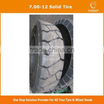 High quality 7.00-12 solid forklift tire for sale