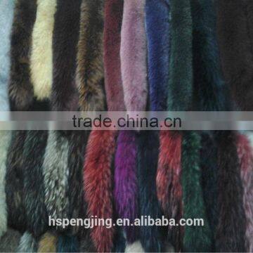 raccoon fur collar accessories for fur coat in many colors