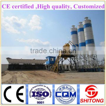 Heavy construction machinery concrete mixing plant for HZS