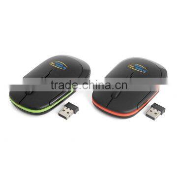 2.4Ghz Gift Wireless Slim Mouse With Transparent Crystal Plastic Box Packing photo-2