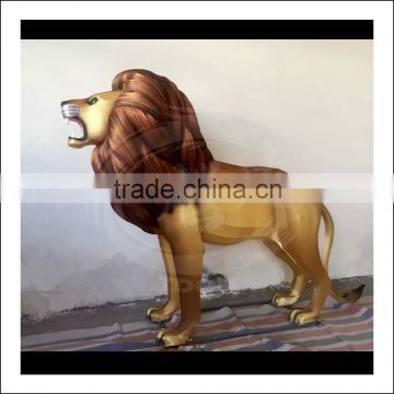 Chinese silk lion king lantern