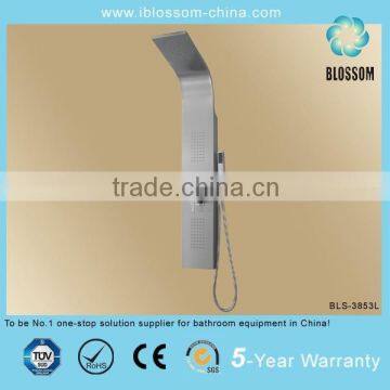 Simple design wall-mounted aluminum alloy massage shower panel parts