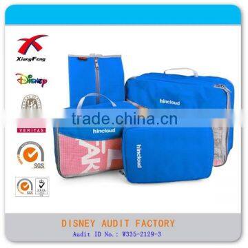 XF 2015 Durable 4 Pcs Set Travel Packing Cubes for Travel Bags