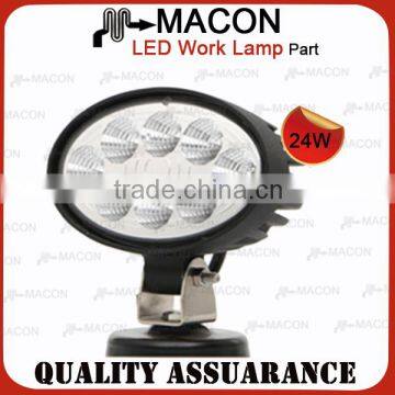 big sale led car light, work led light for fog Driving offroad boat lamp 4 x 4 ATV SUV Round/Spot, 24w led work light