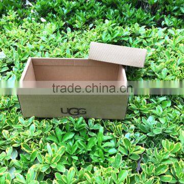 Professional wholesale custom printed brown kraft paper shoe box