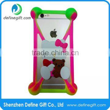Cute 3D Silicone Edge Bumper Case For Mobile Device photo-2