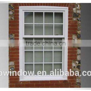 Vertical sliding open style vinyl(UPVC) double hung windows