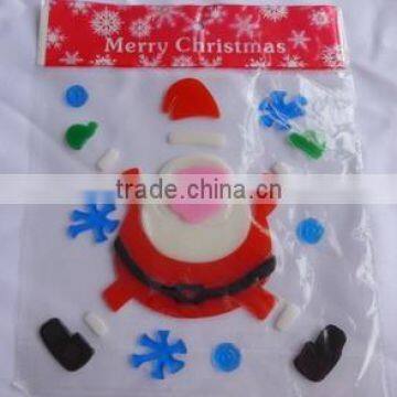 TPR Favorites Compare window decor gel Father christmas jelly sticker