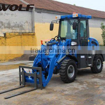 wheel loader 1.2ton zl12, mini wheel loader with joystick,qucik hitch,1.2ton wheel loader