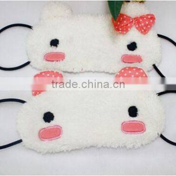 Hot Sale Cute Fleece material Sleep Eye Mask