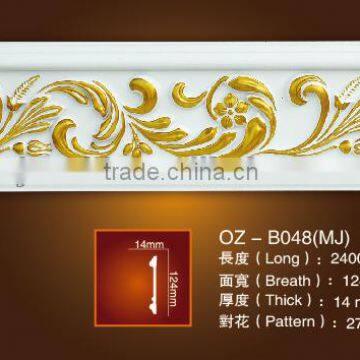 Carved panel moulding/PU crown moulding for Home&Interior material