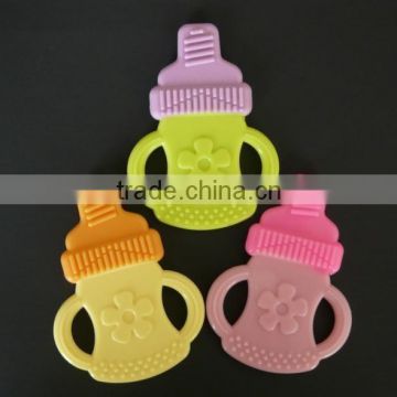 Flower design two color Silicone Baby Teether