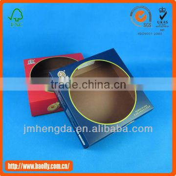 Custom design good quality cookies kraft paper window box