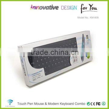 Fancy Electronic Gift For Business Partner Shenzhn Mini Wireless Keyboard With Gold Color KM909 photo-6