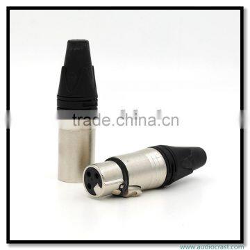 Audio Gade OEM XLR Male Female 3 Pin Connector 24K Gold Plated Balance Audio Plug