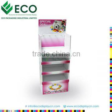 Strong Durable Cardboard Camera Displaying Sets, Promotional Camera Showing Shelf
