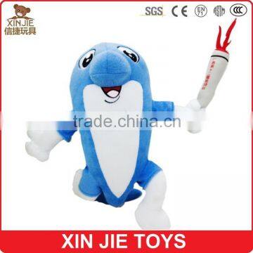 customize sports meeting plush mascot good quality soft mascot doll cheapest mascot doll for sports meeting