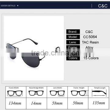 Fashion Classic Aviation Sunglasses Men Sunglasses Women Driving Mirror Male Sun Glasses Points Pilot Oculos de Sol CC5064 photo-6