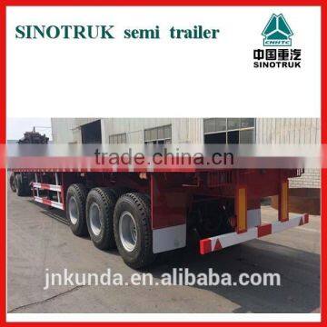 Three-Axle Container Flatbed Semi-trailer Truck photo-2