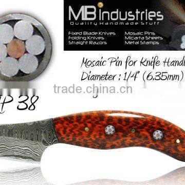 Mosaic Pins for Knife Handles MP38 (1/4") 6.35mm