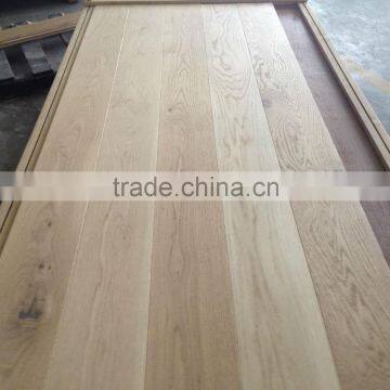 Unfinished Wide Plank White Oak Engineered Wood Flooring 260mm