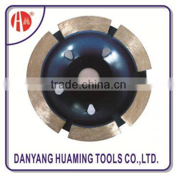 popular diamond single row cup grinding wheel for fast grinding concrete surface and floor