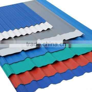 Color-coated corrugated metal roofing sheets