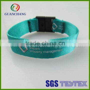 China wholesale promotional cheap festival fabric wristbands, passive rfid wristband, uhf rfid wristband