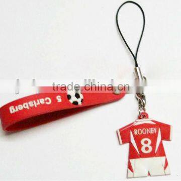 Nice world cup cellphone strap football team mobile phone ornaments mobile chains phone straps