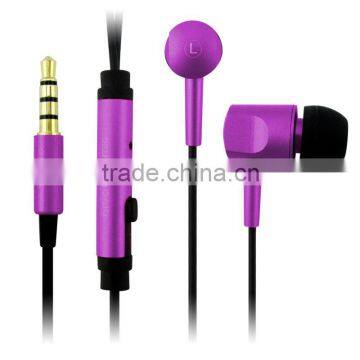 Heavy bass noodles cable 3.5mm plug inear Earphones &headphones with microphone