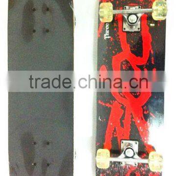 Chinese 9ply maple skateboard with CE / China wood skateboard